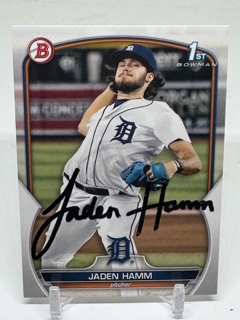 2023 Bowman Baseball 1st SIGNED Jaden Hamm Black BD-154