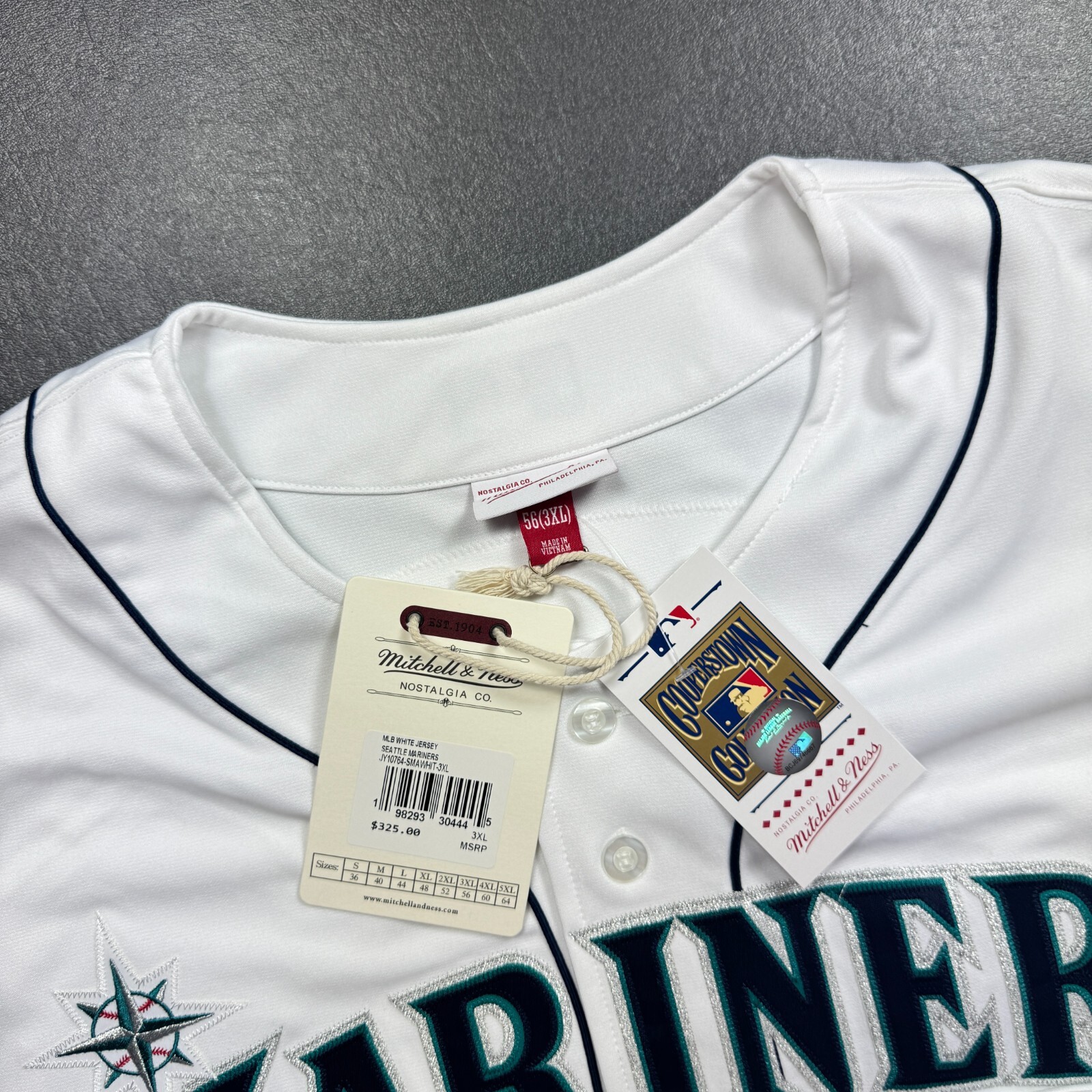 100% Authentic Felix Hernandez Mitchell Ness 2005 Seattle Mariners Jersey 56 3XL