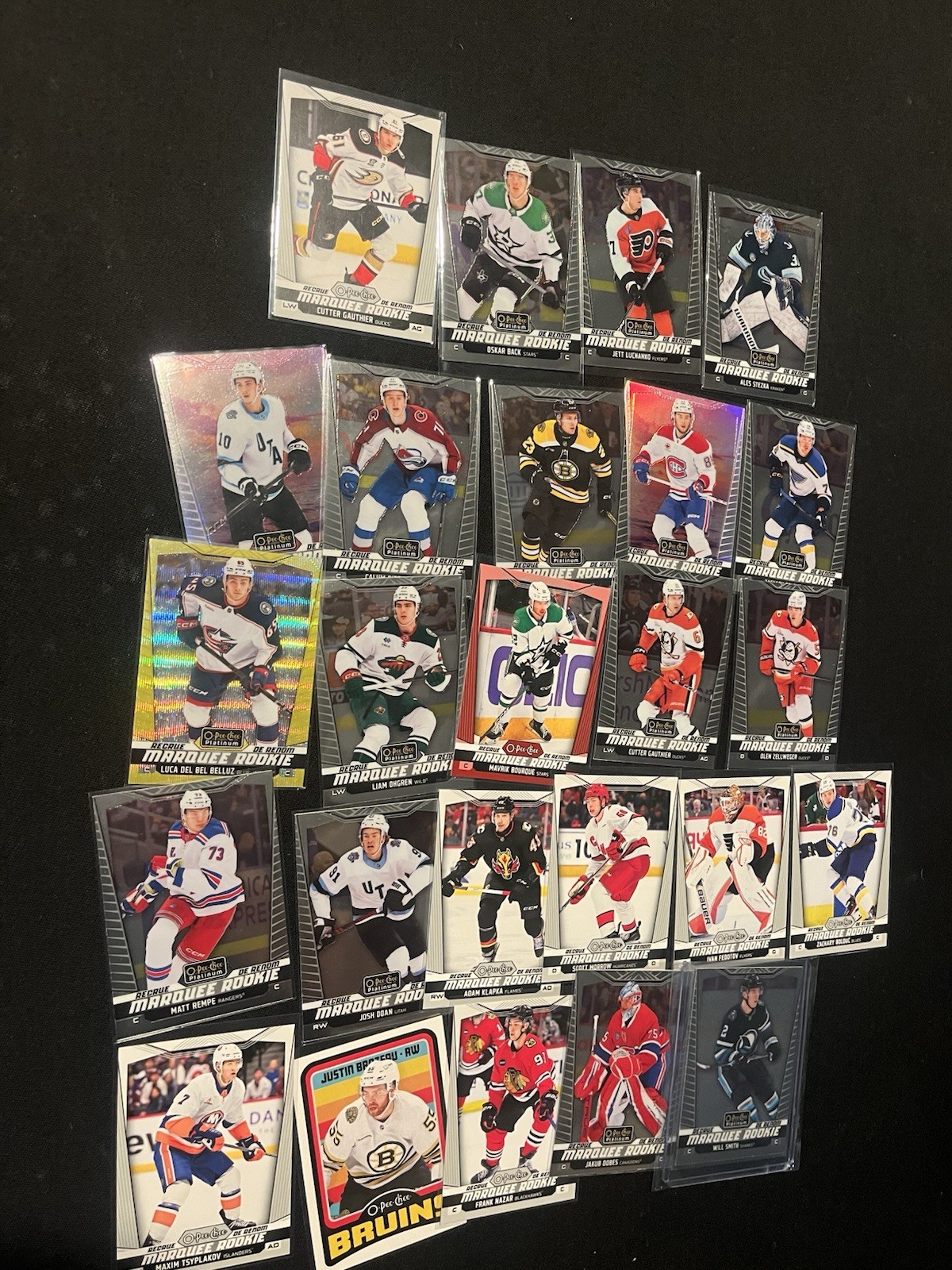 24/25 OPC & OPC Platinum-Marquee Rookie RC Lot. Cutter Gauthier, Will Smith…25 !