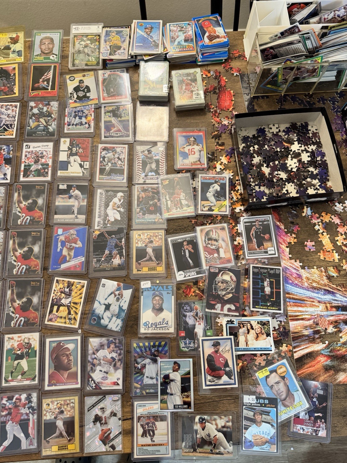 Topps Mixed Sports Trading Card Lot – Michael Jordan, Payton, Sayers, Bo