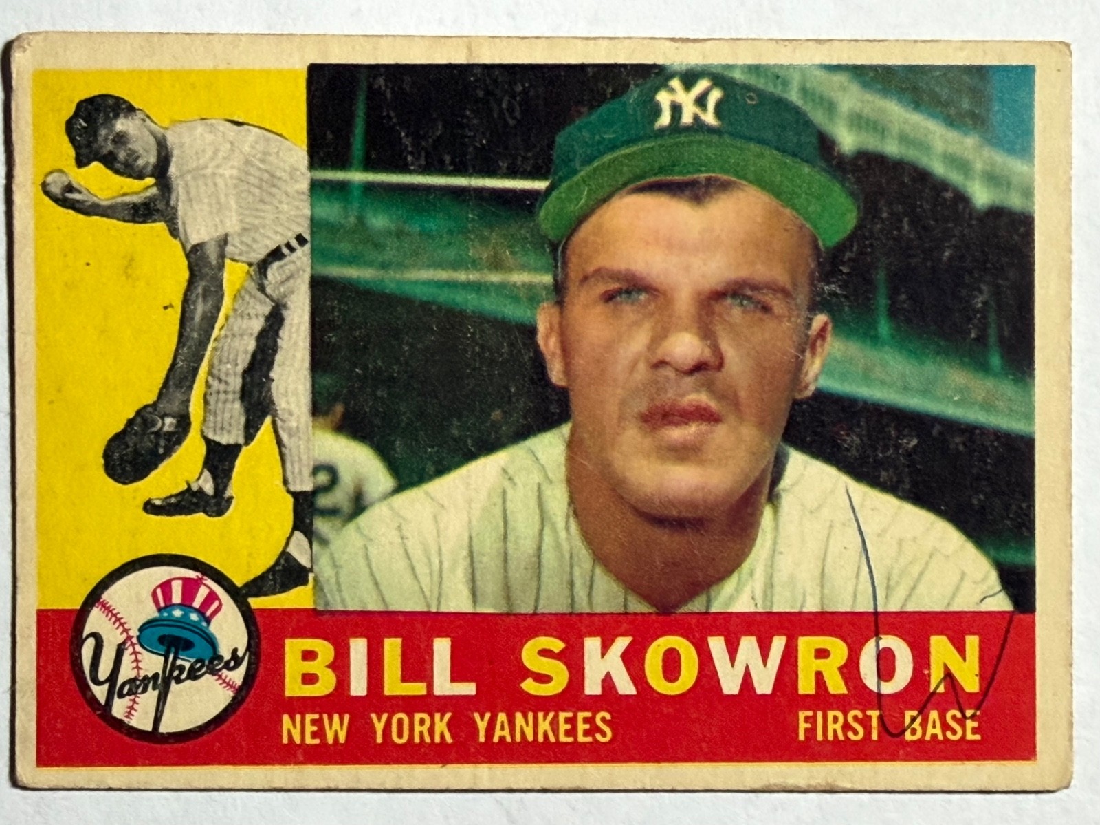 1960 Topps #370 BILL SKOWRON ⚾ New York Yankees ⚾ FREE SHIPPING ⚾