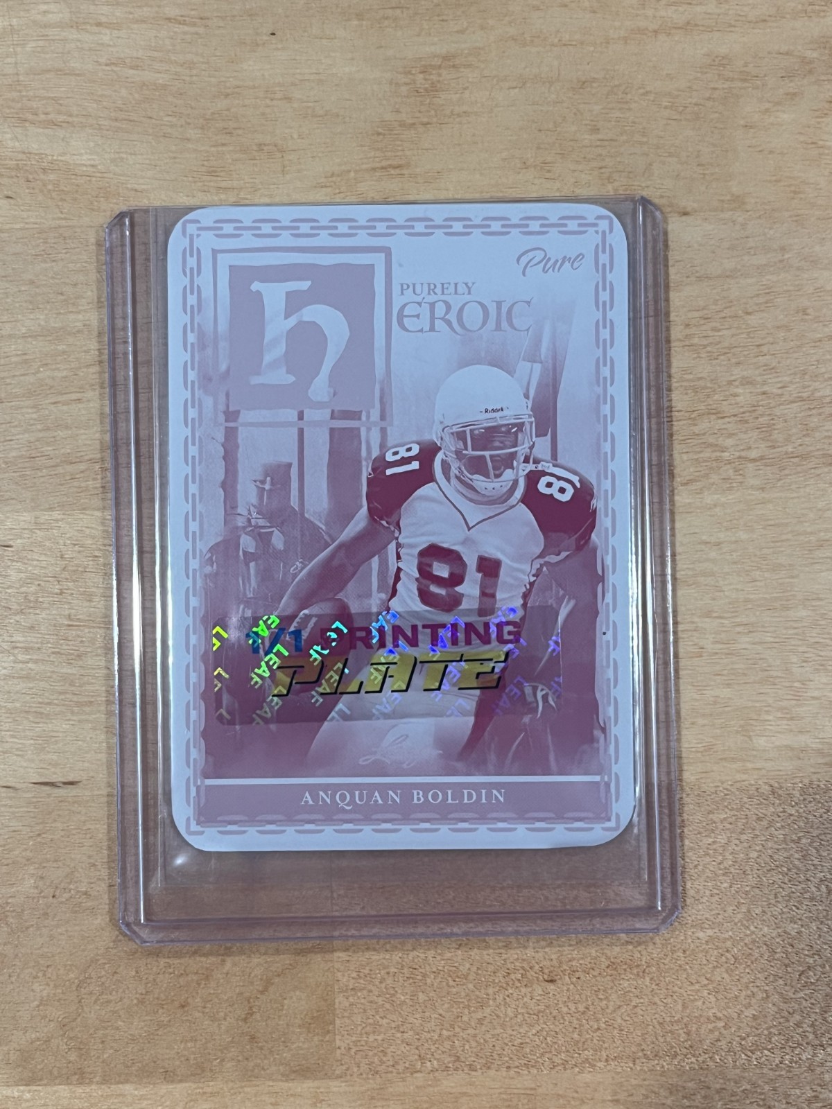 Anquan Boldin 2025 Leaf Eclectic Football Signature Series 1/1 Printing Plate