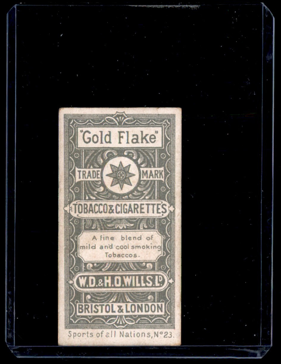 1900 W.D. & H.O. Will’s Sports of All Nations ENGLAND, YACHTING Gold Flake #23