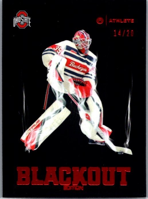 2025-26 ONIT Ohio State Women’s Hockey #BL-6 Hailey MacLeod Blackout TC 14/20