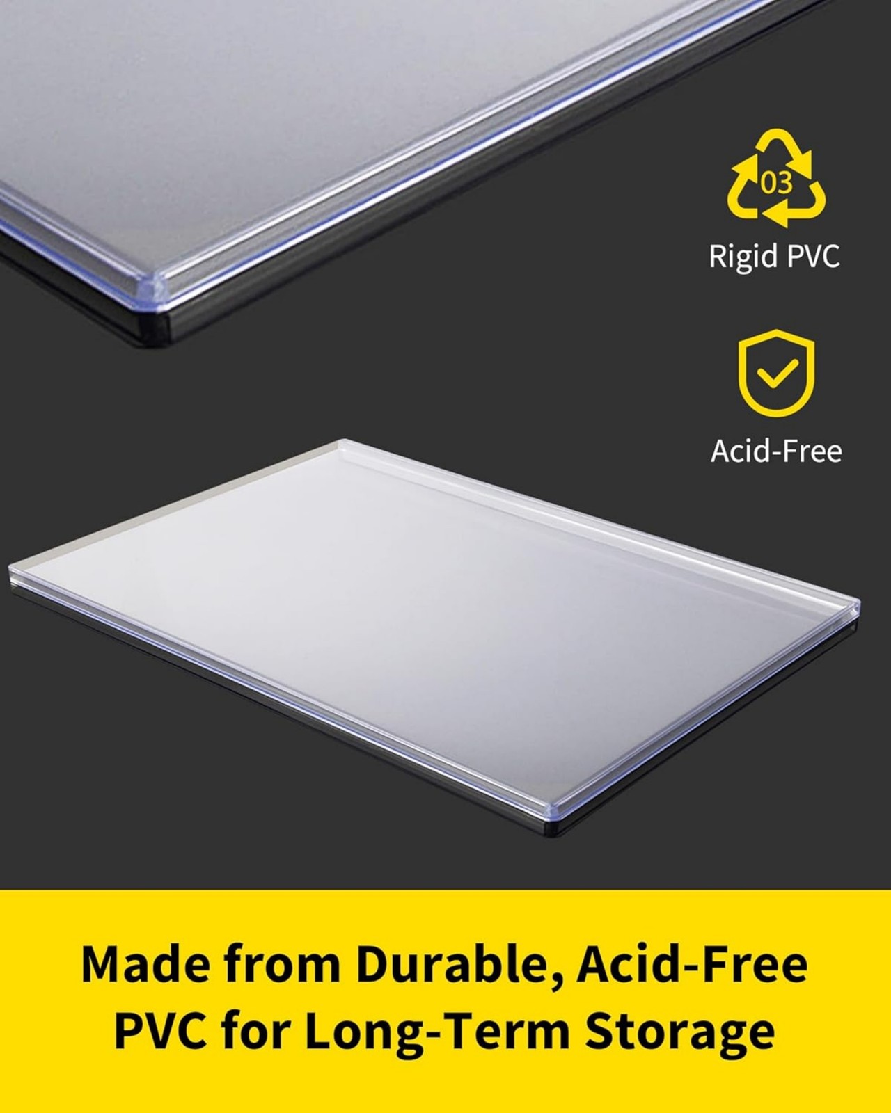 Clear Rigid Art Print Case 8.5×11″ Top-Load Durable & Sturdy Free Ship US Stock