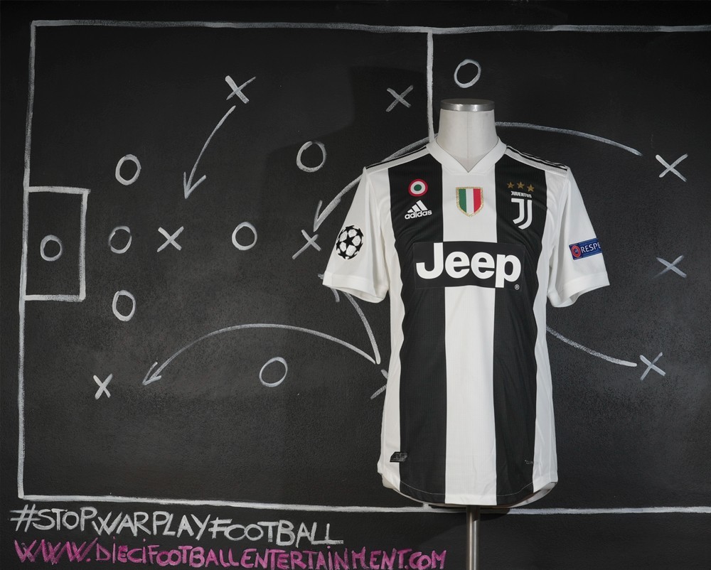 JUVENTUS F.C. 2018/2019 CHAMPIONS LEAGUE MATCH WORN SHIRT * DYBALA PAULO *