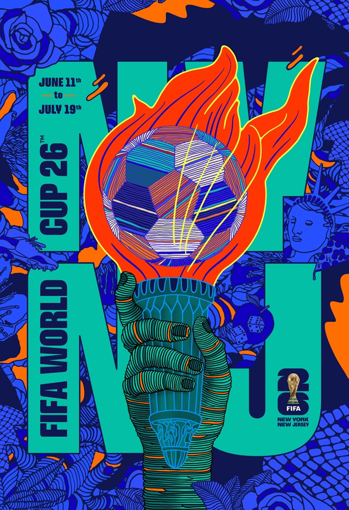 FIFA World Cup 2026 OFFICIAL 24×36 POSTER – Host City NEW YORK NEW JERSEY