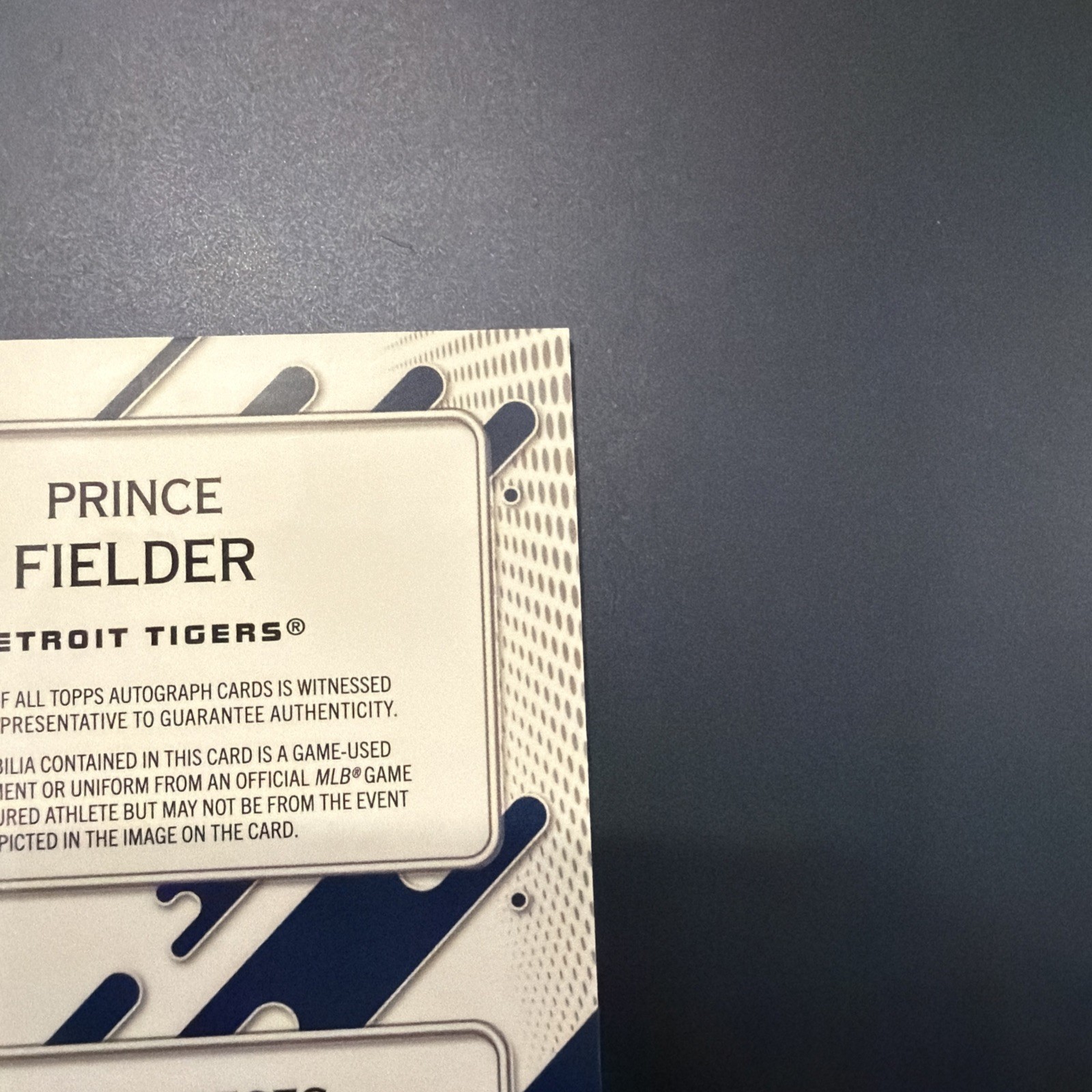 2025 Topps Pristine – Prince Fielder #PPAR-PF Blue Refractor /75 (AU, MEM)
