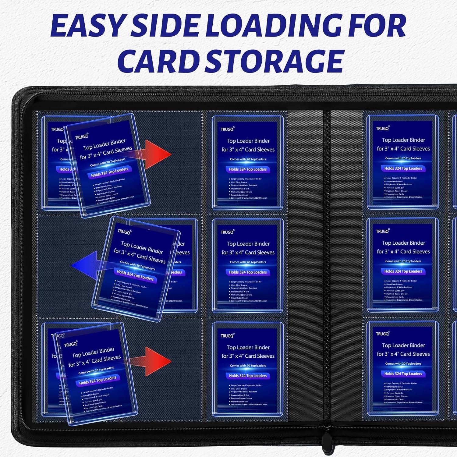 Toploader Binder Holds 324 Toploaders Includes 20 Toploaders Card Album