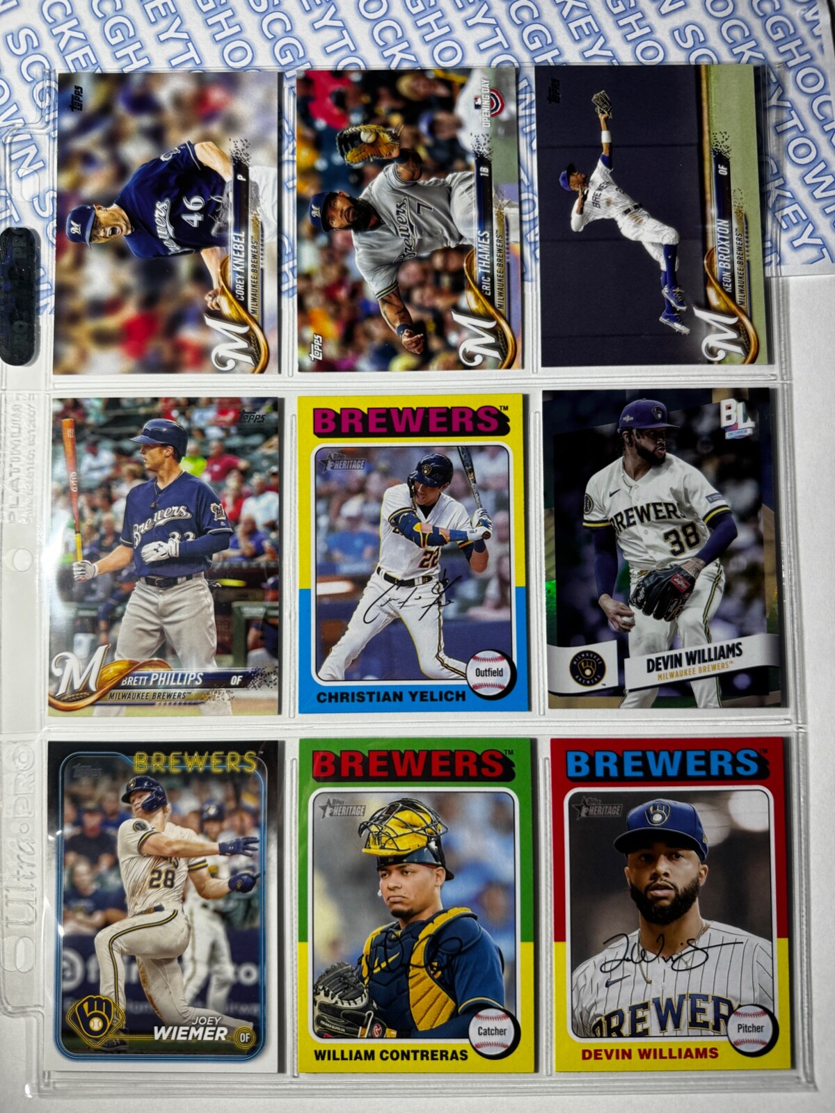 🔥 Topps Baseball – Milwaukee Brewers – 9 card lot / Look at my store 4 more!