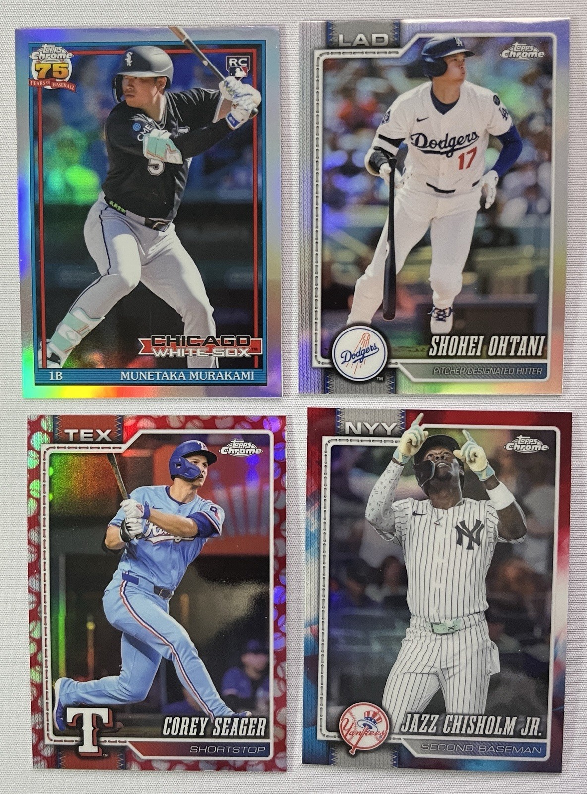 YOU PICK – 2026 Topps Chrome – Inserts, Raywave, Ball Seams, Red White Blue
