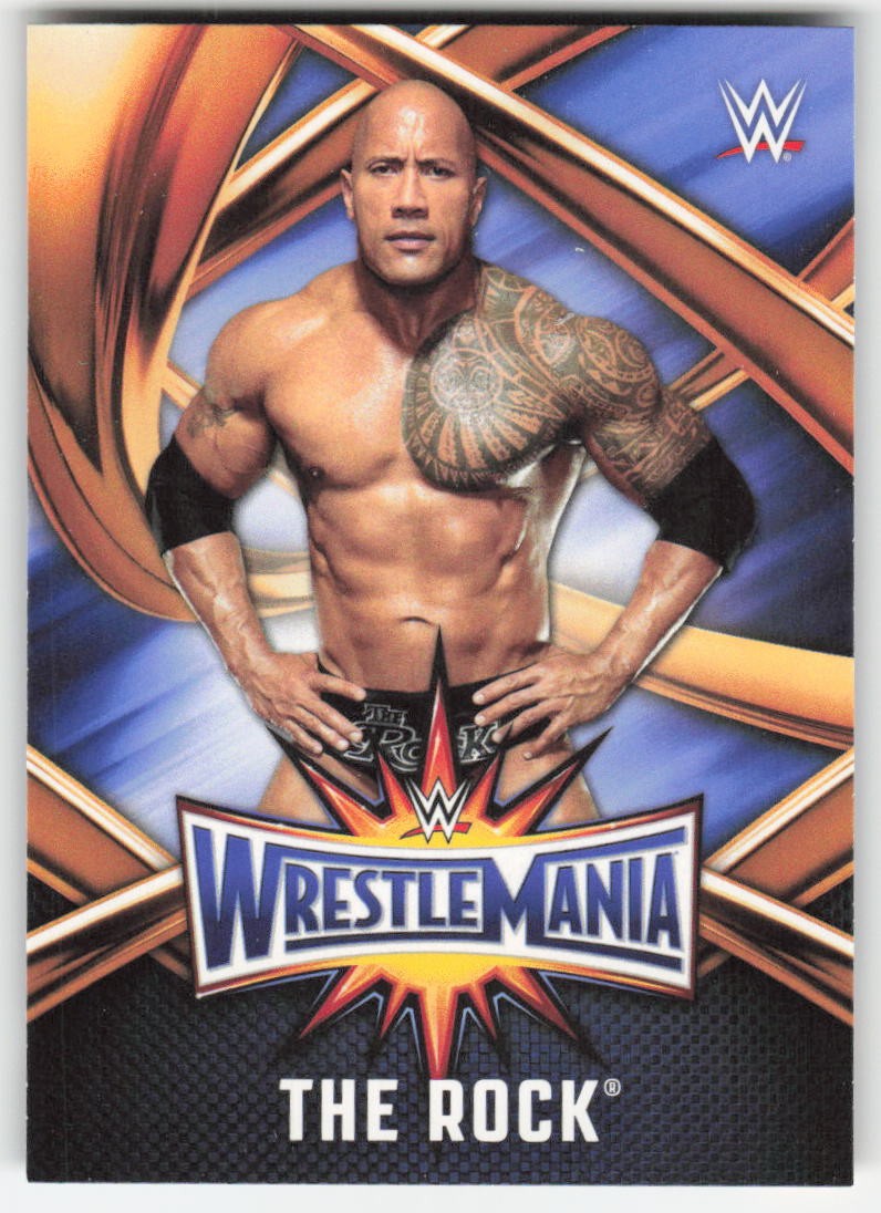 2017 Topps WWE Road To Wrestlemania Roster Card The Rock #WMR-4