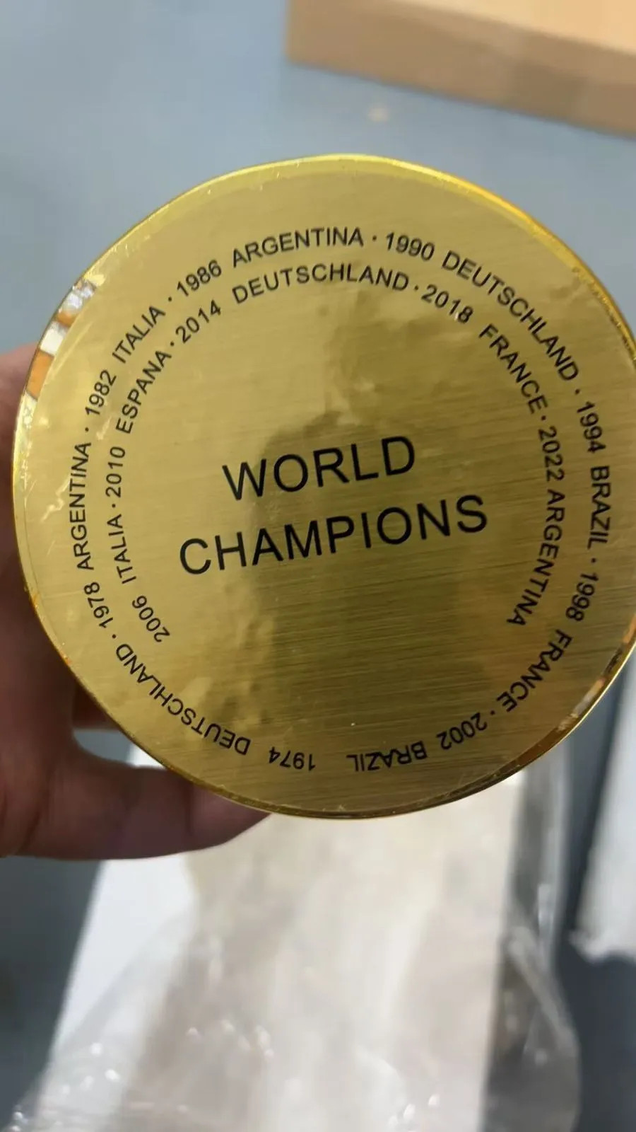 FIFA World Cup Trophy Replica 36cm Full Size Qatar 2022 Champions Model New