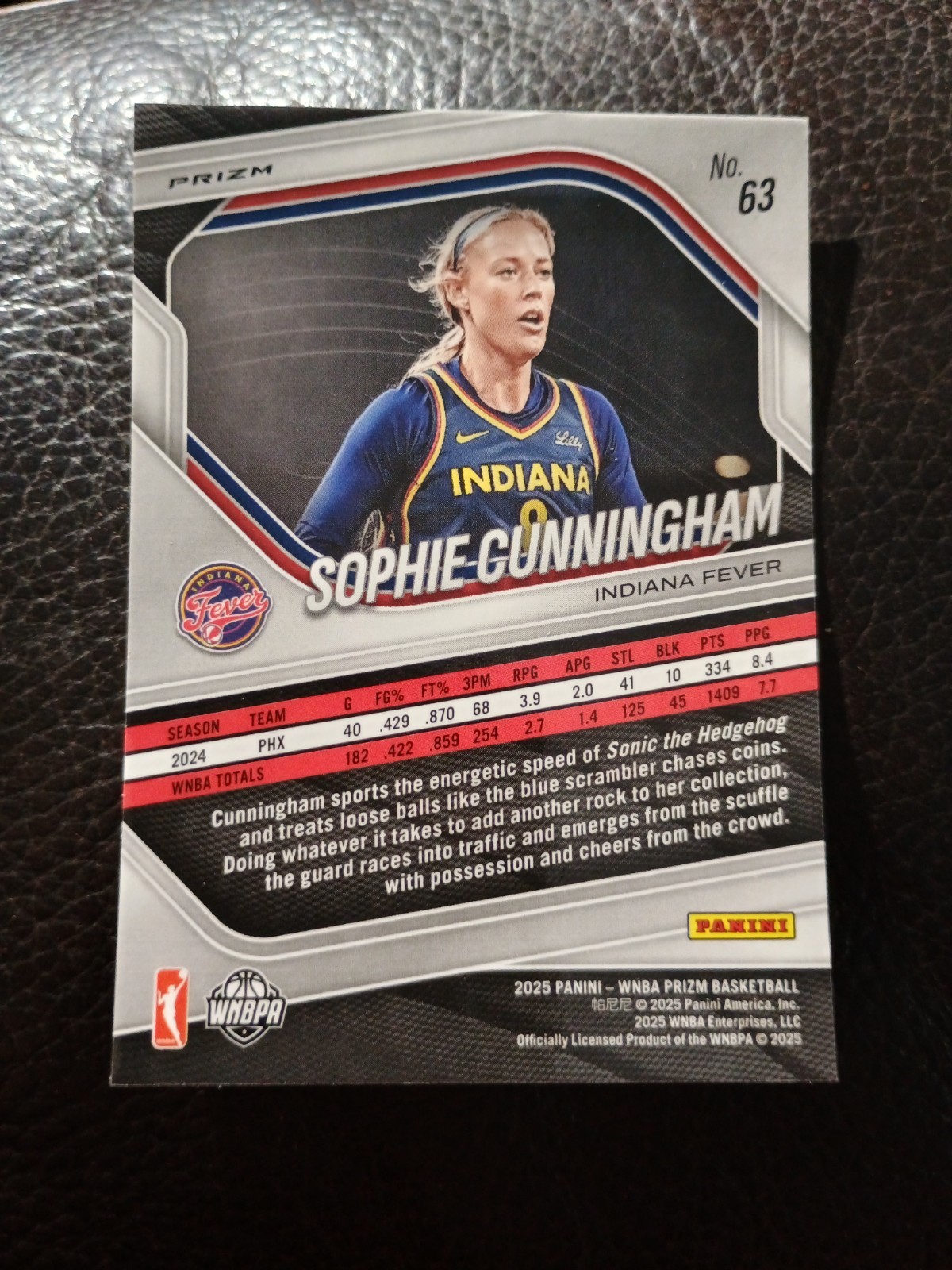 2025 Panini Prizm WNBA – Sophie Cunningham #63 Silver Prizm