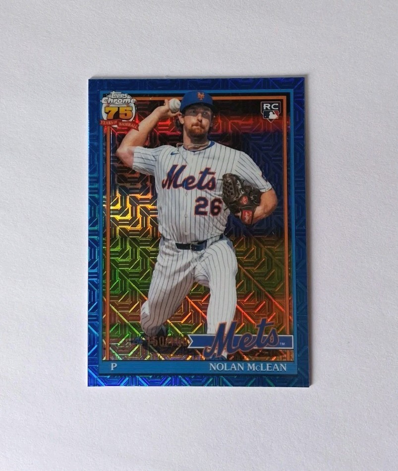 2026 Topps Series 2 #91C2-26 Nolan McLean blue mojo refractor RC 150/150