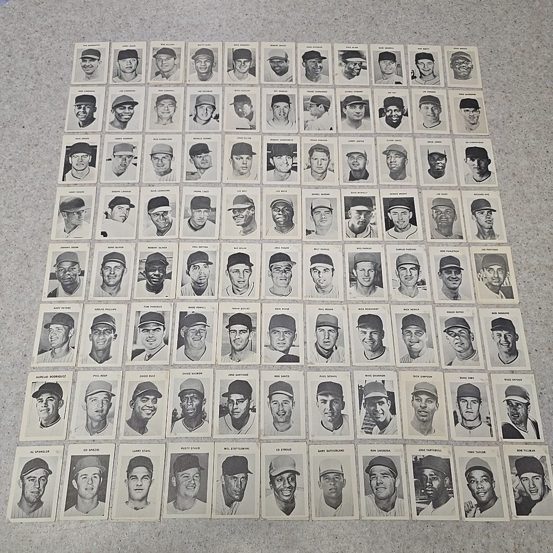 1969 Milton Bradley Baseball Game Single Cards Your Choice VG-EX Vintage