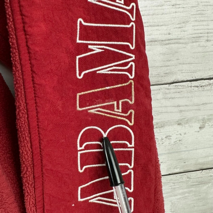 Columbia Alabama Crimson Tide Mens Small Full Zip Fleece Jacket Embroidered