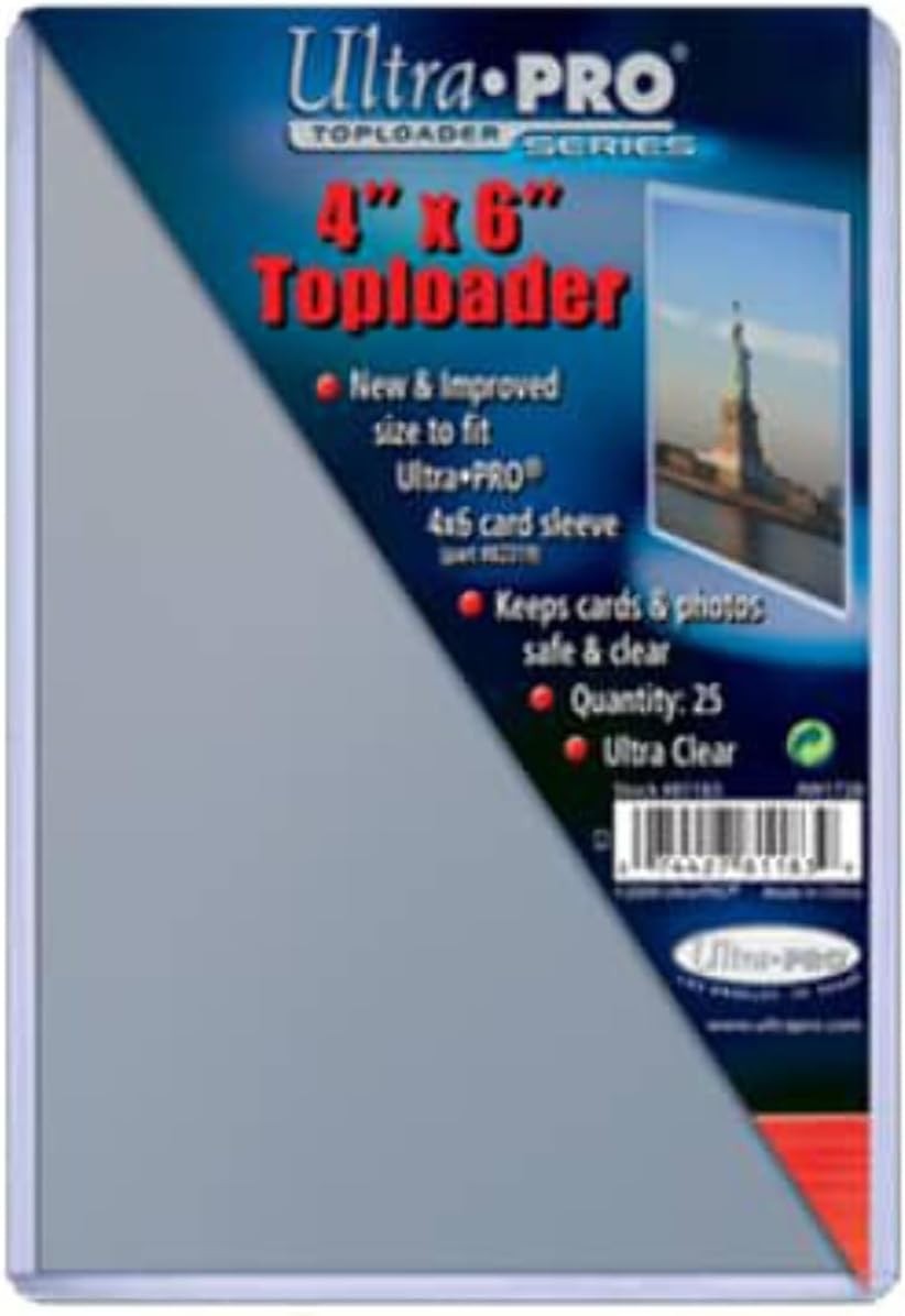 Ultra Pro 4″ X 6″ Toploader 25ct