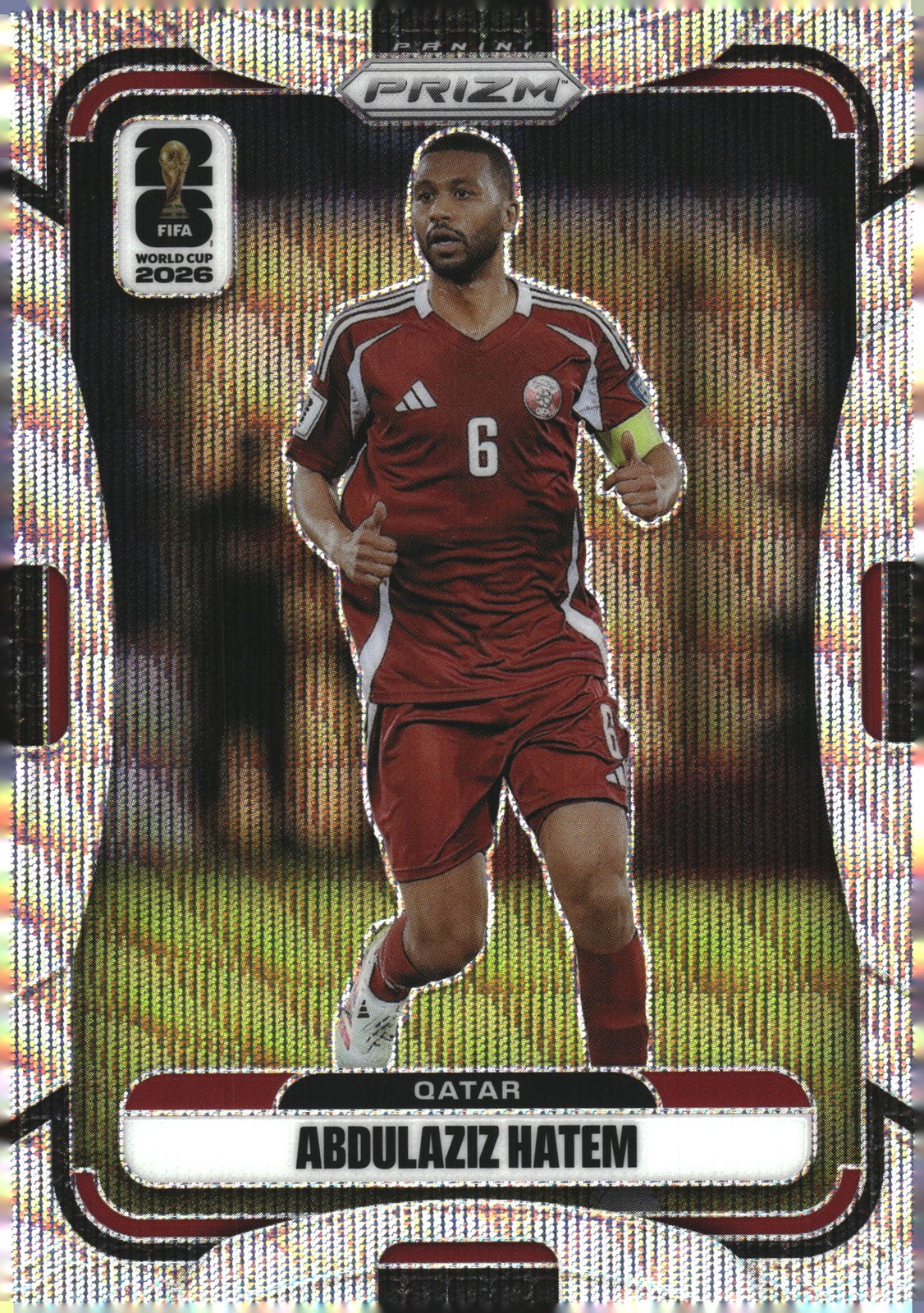 2026 Prizm FIFA World Cup Wave Prizm #380 Abdulaziz Hatem, Qatar