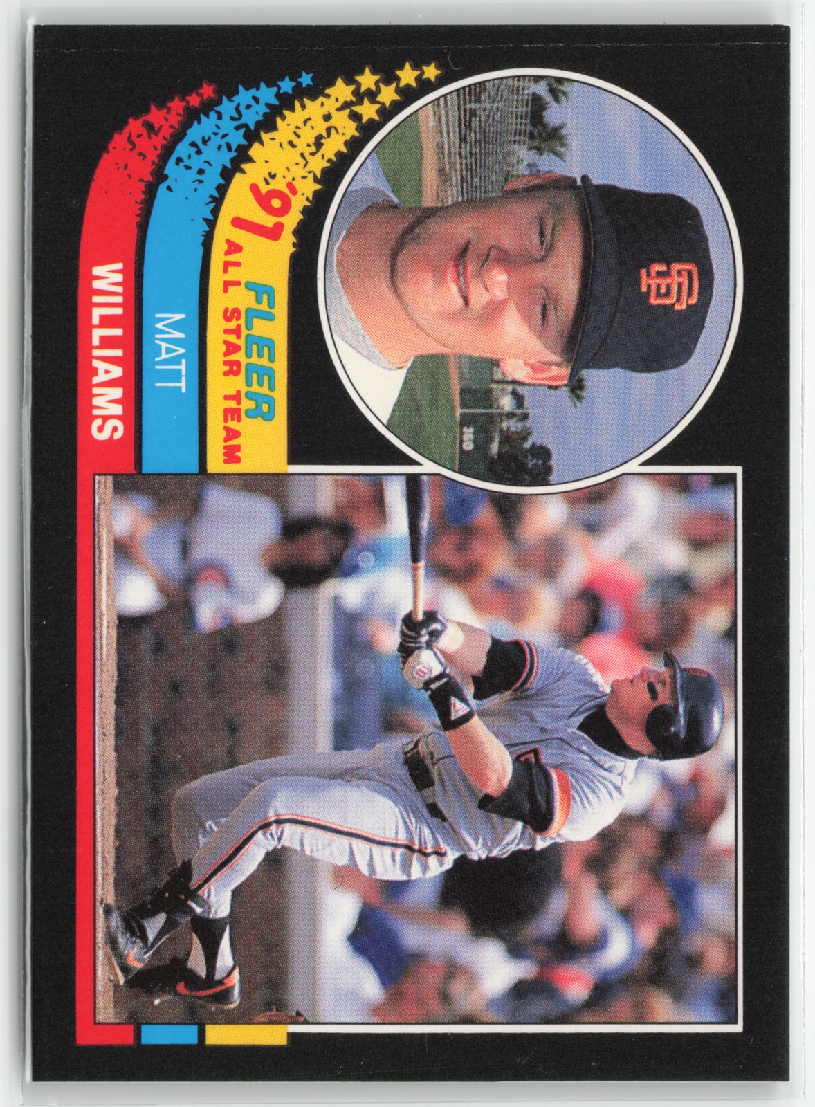 1991 Fleer Matt Williams ’91 Fleer All-Star Team #3 San Francisco Giants