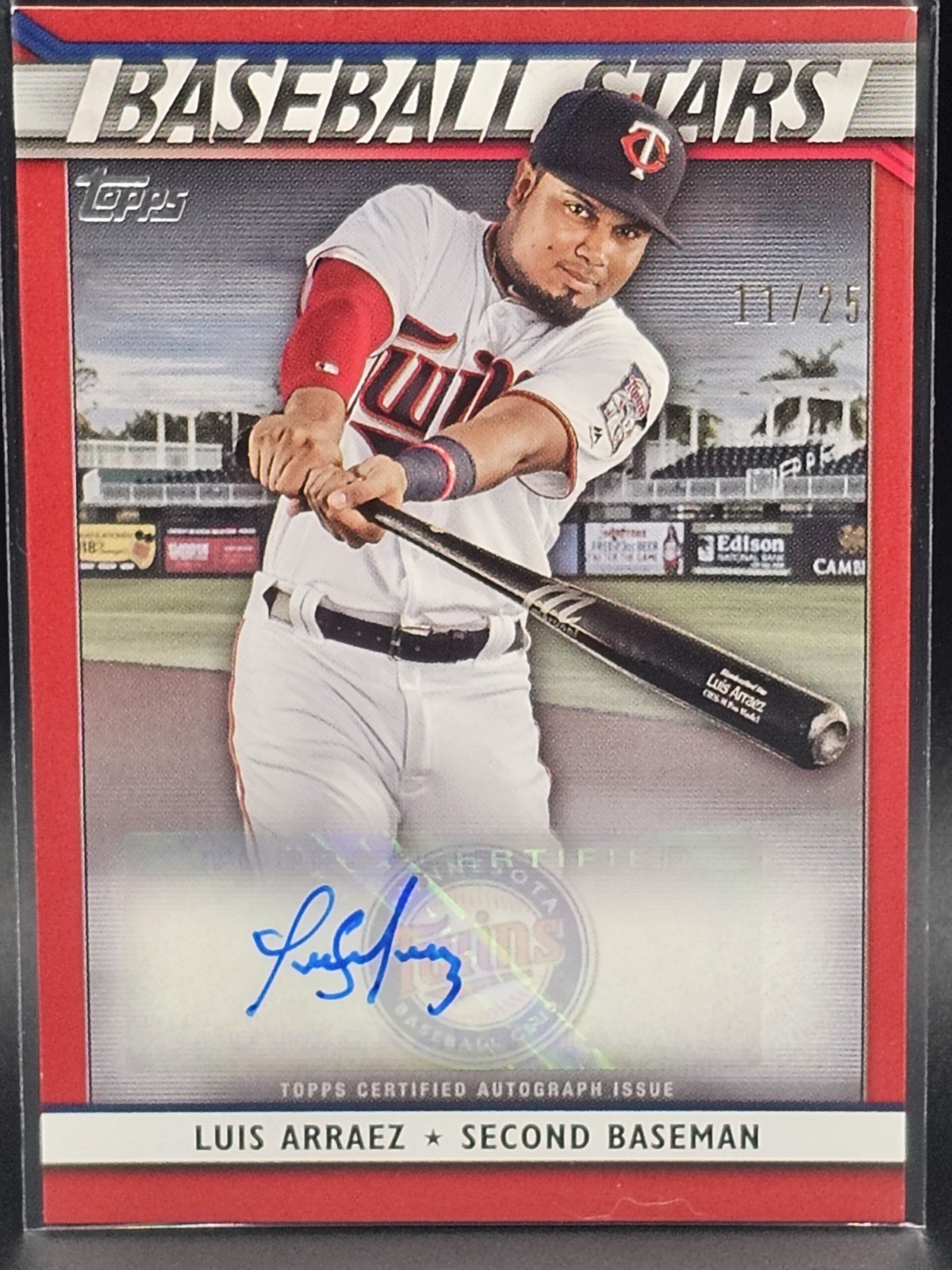 SSP/25 2020 LUIS ARRAEZ TOPPS BASEBALL STARS RED AUTOGRAPH MINNESOTA TWINS AUTO