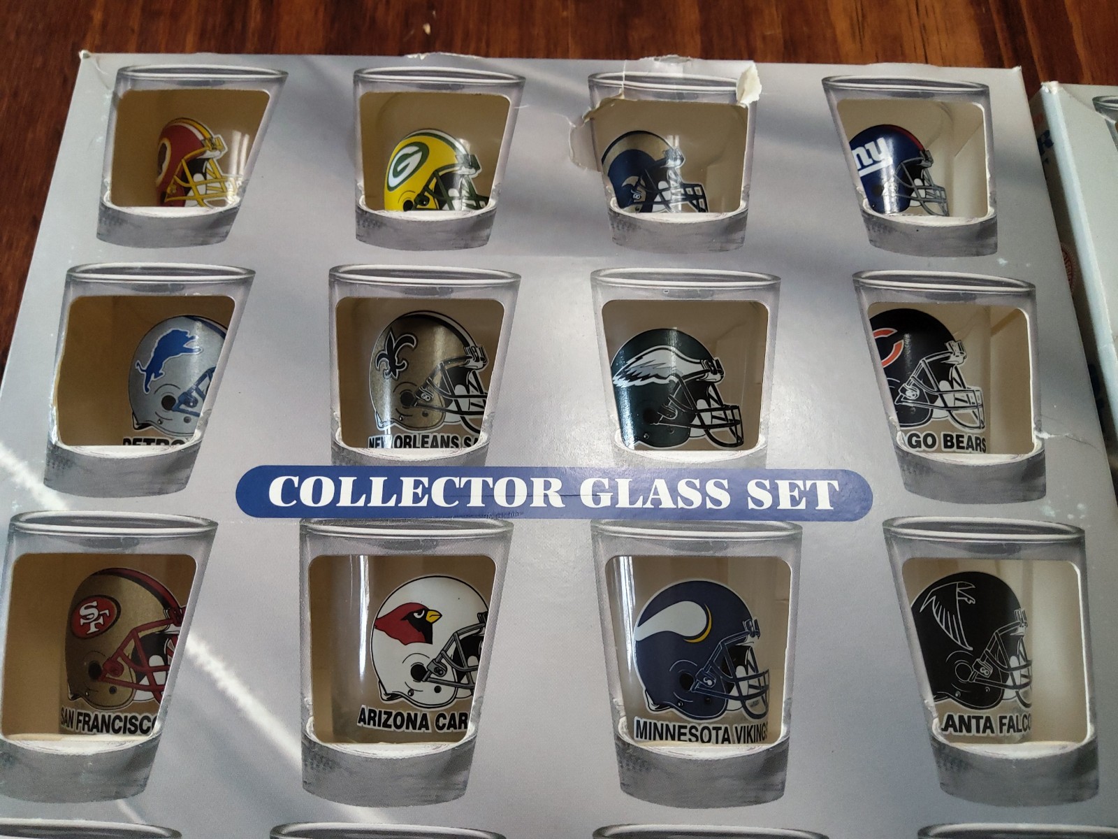 Hunter NFL Shot Glasses, Collector Set Team NFL AFC/NFC Football, 32 Teams