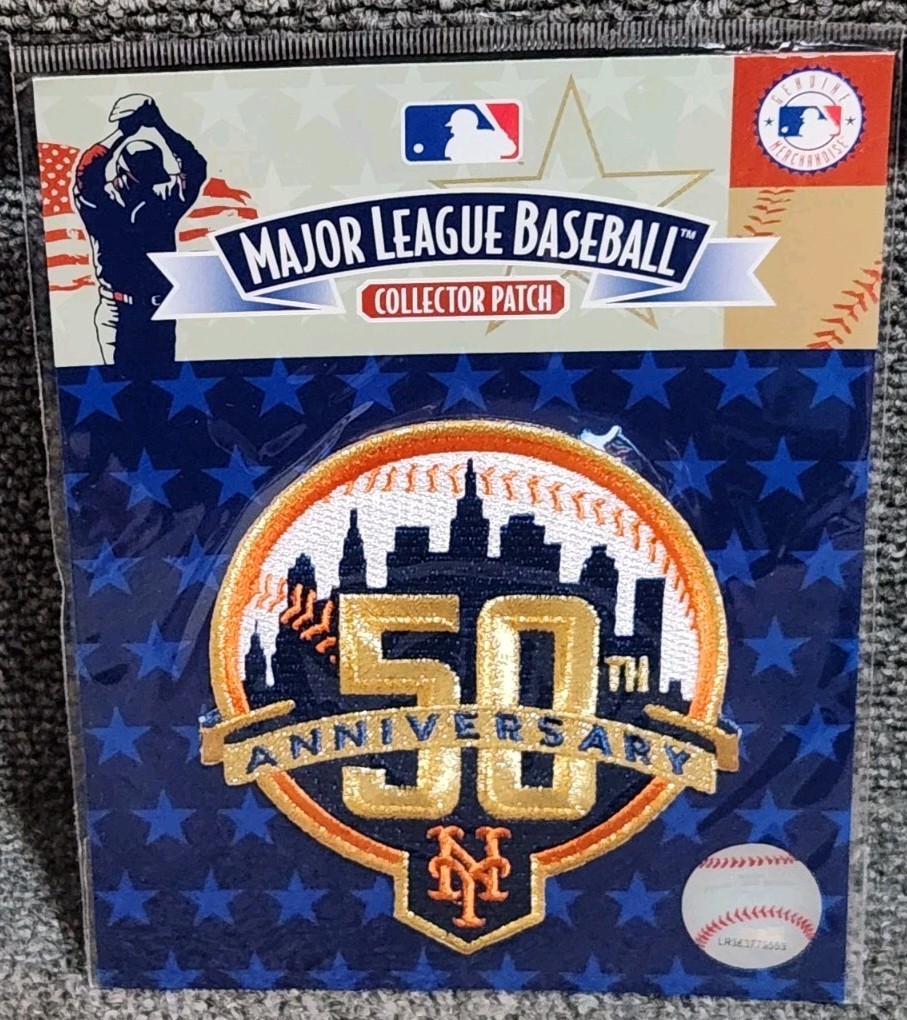 New York Mets 50th Anniversary Major League Baseball Collector Patch