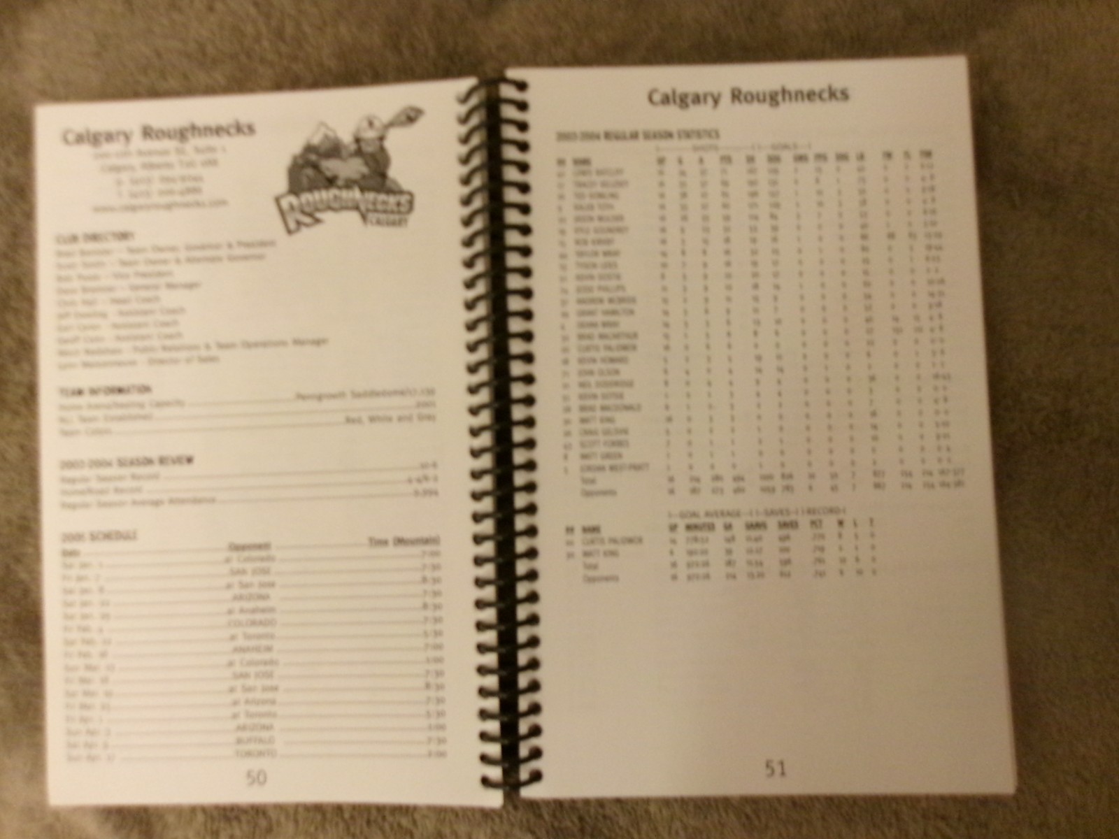 2005 NLL MEDIA GUIDE TORONTO ROCK GARY GAIT LACROSSE ARIZONA STING Program AD