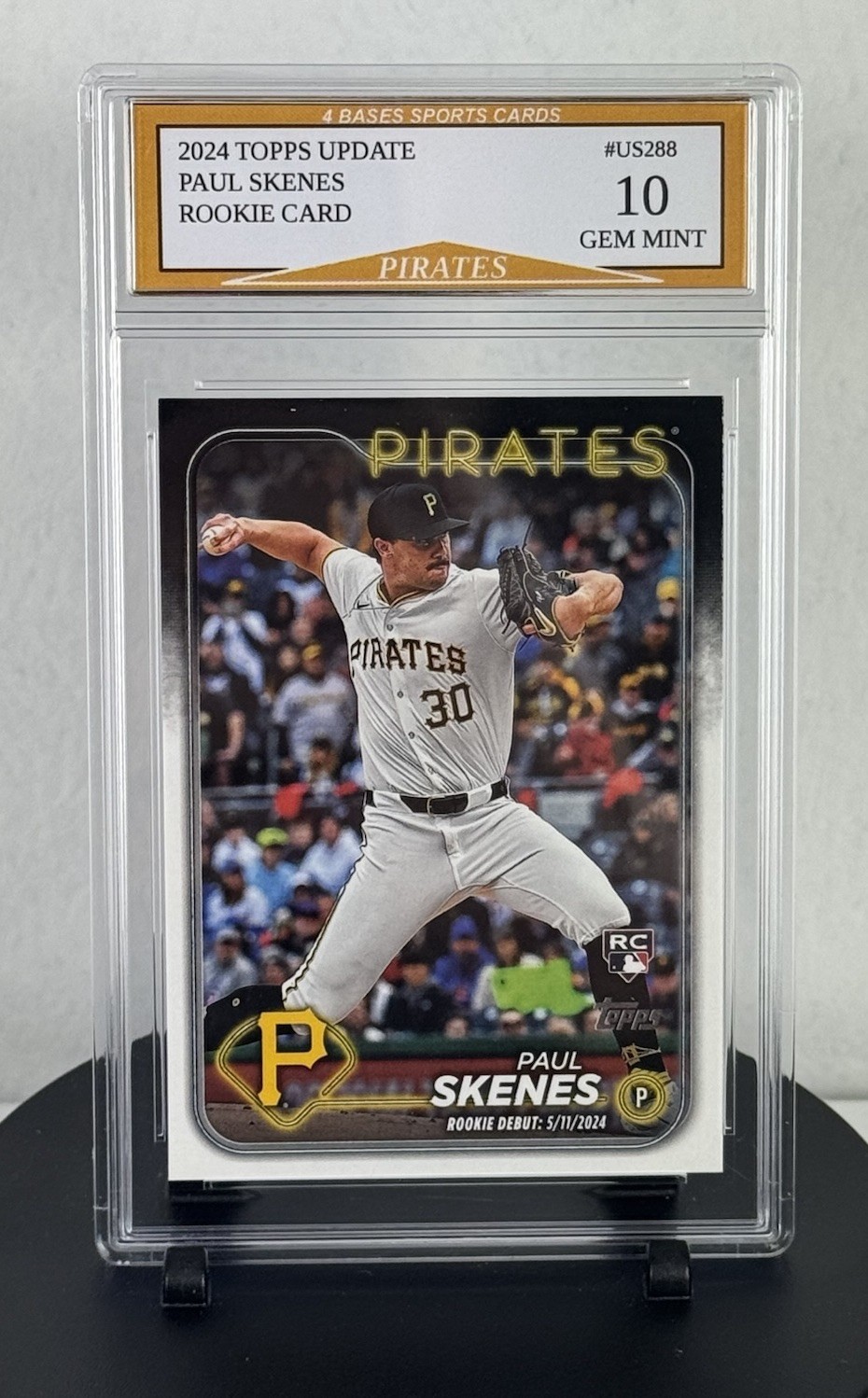 2024 Topps Update Paul Skenes Pirates Rookie Card #US288 Gem Mint 10