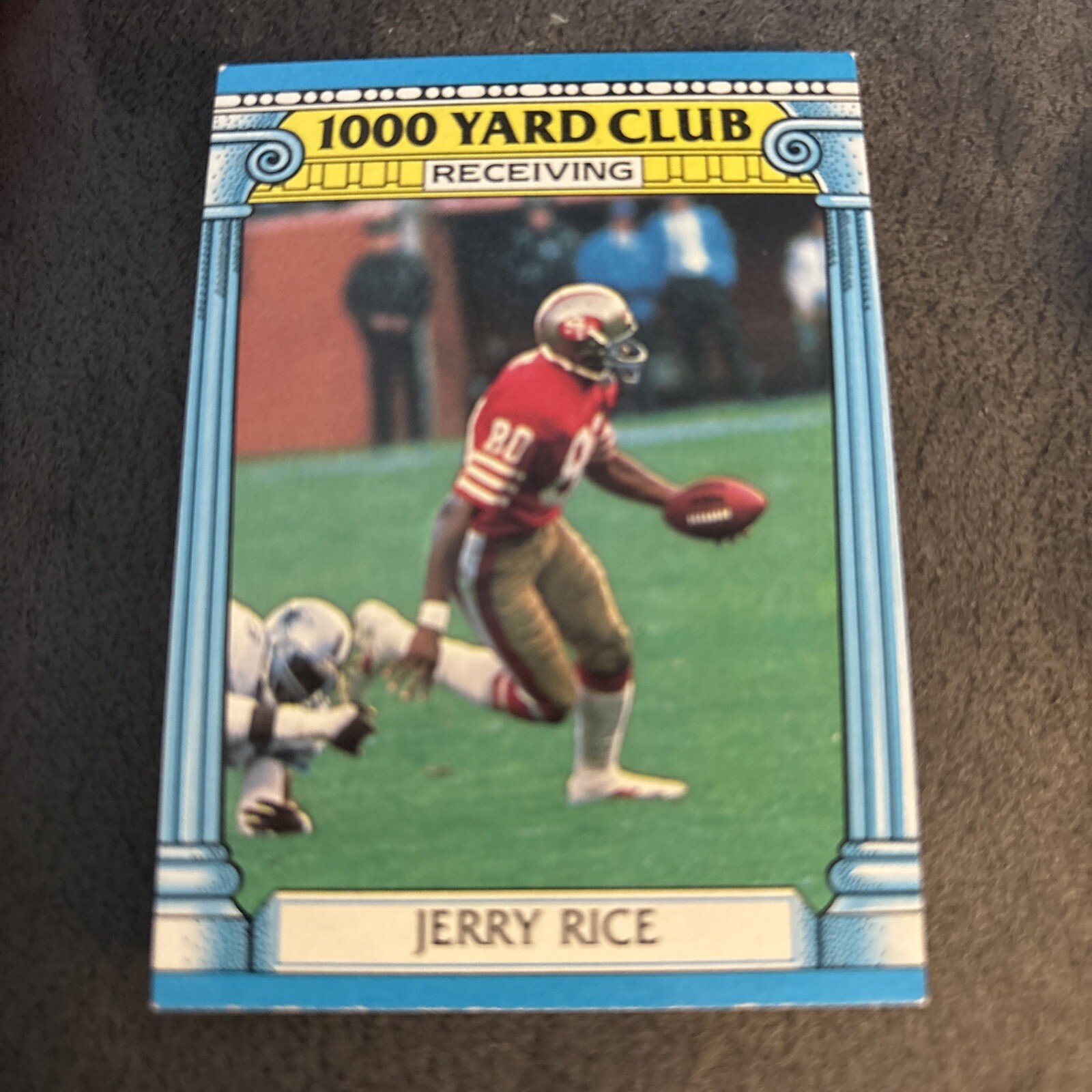 1987 Topps 1000 Yard Club JERRY RICE insert #2 San Fransicio 49ers 1.00 Shipping