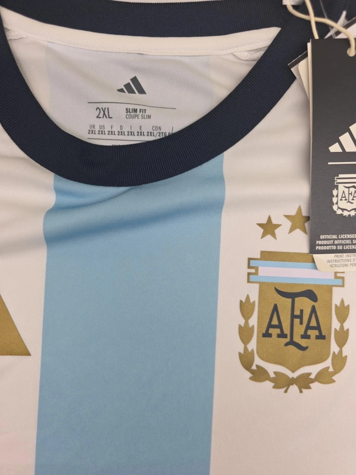 Argentina National Team Soccer Jersey – MENS XL World Cup Fan Ed. Adidas NWT