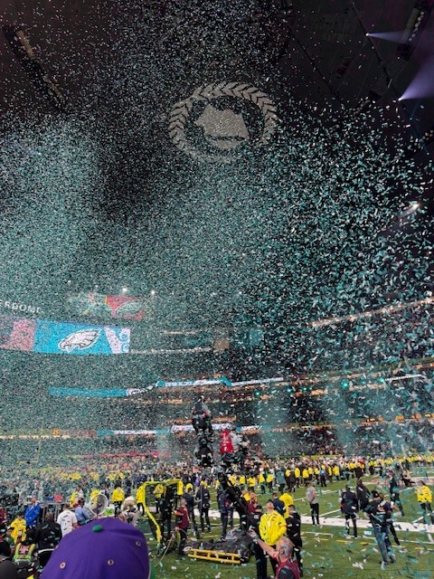 Super Bowl LIX EAGLES Confetti Authentic 40+ Pieces