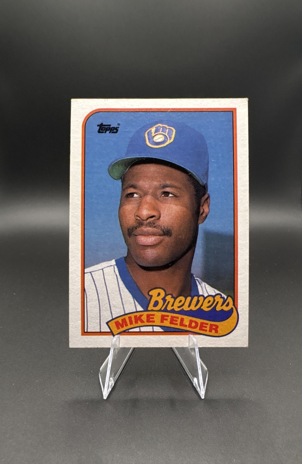 1989 Topps – Mike Felder #263 Milwaukee Brewers MLB Baseball Card