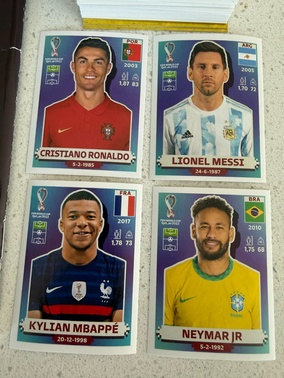 Panini FIFA World Cup Qatar 2022 complete set 670 Stickers White Border + album
