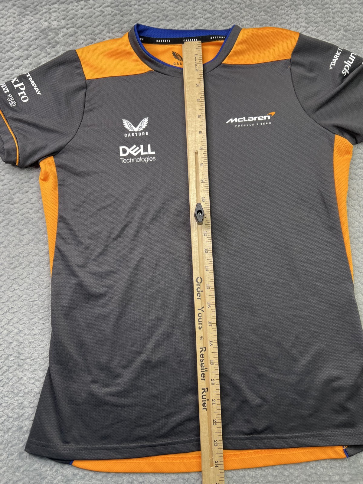 Castore McLaren Formula 1 Team F1 Gray Shirt Womens Size 10