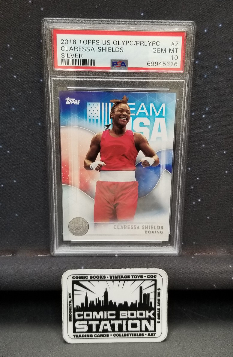 Claressa Shields #2 2016 Topps PSA 10 US Olypc/Prlypc GEM MT Silver GD