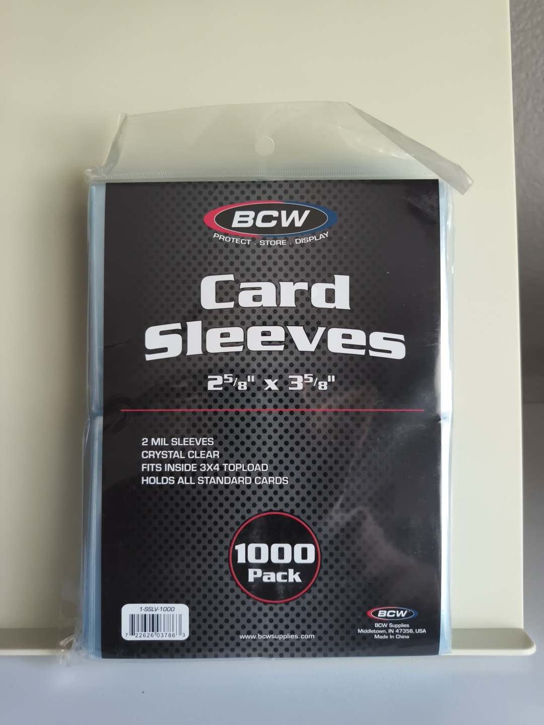 New BCW Penny Card Soft Sleeves Standard Sized Cards = 1000