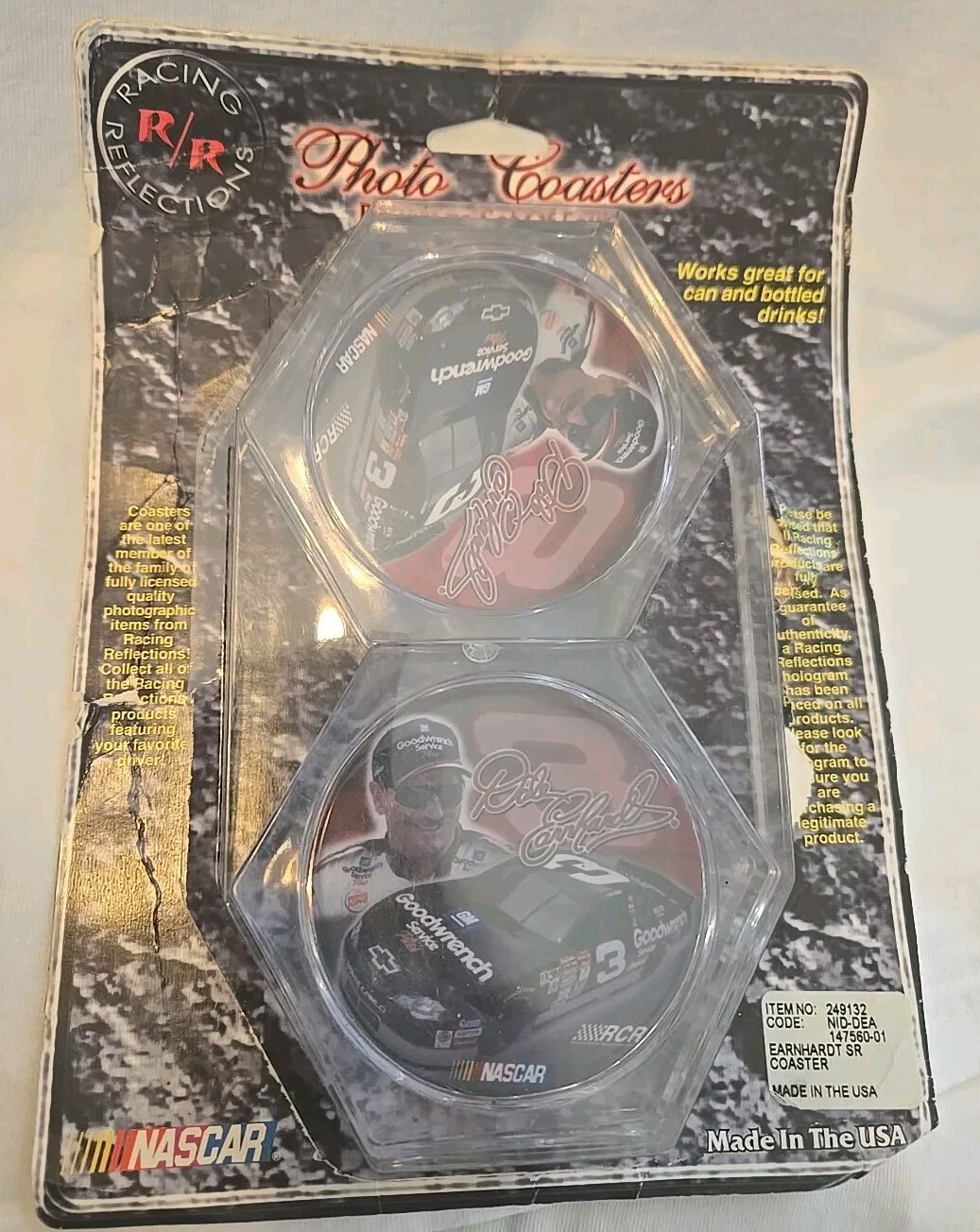 Racing Reflections Dale Earnhardt #3 Photo Coasters NASCAR