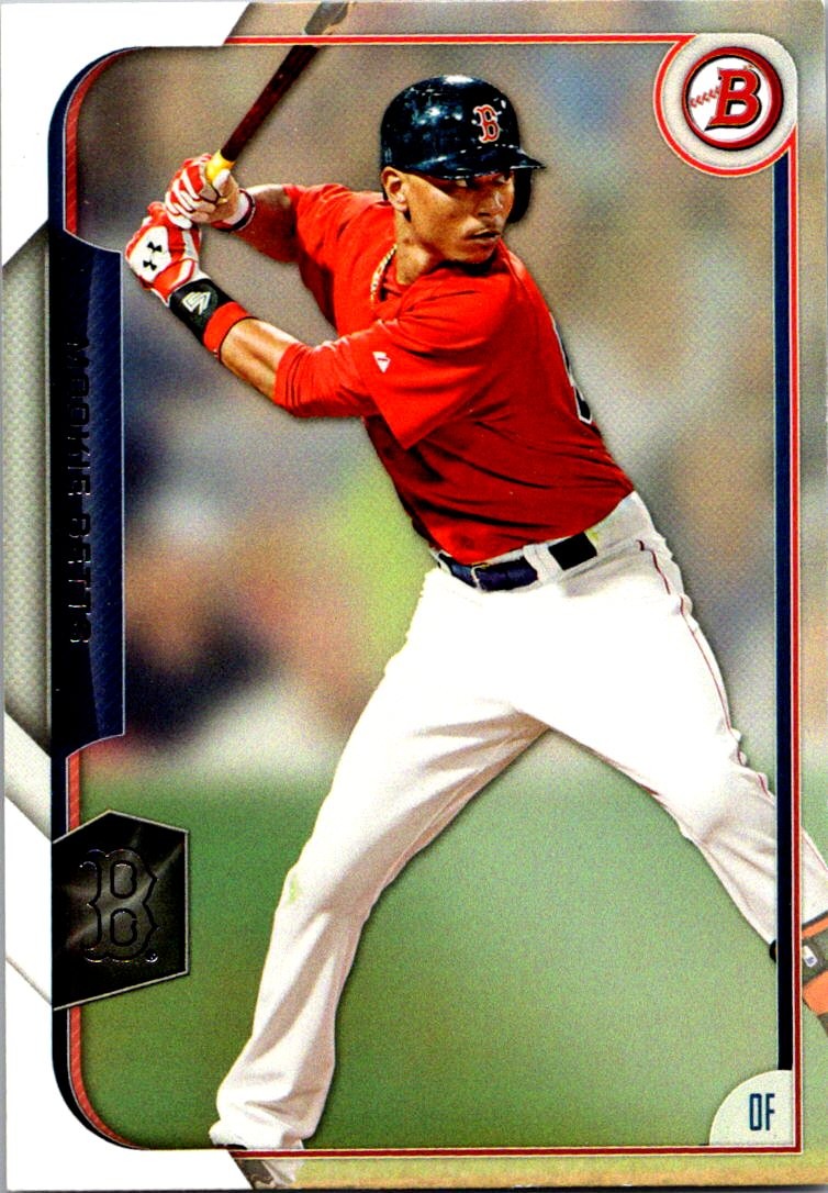 2015 Bowman #27 Mookie Betts Silver #/499