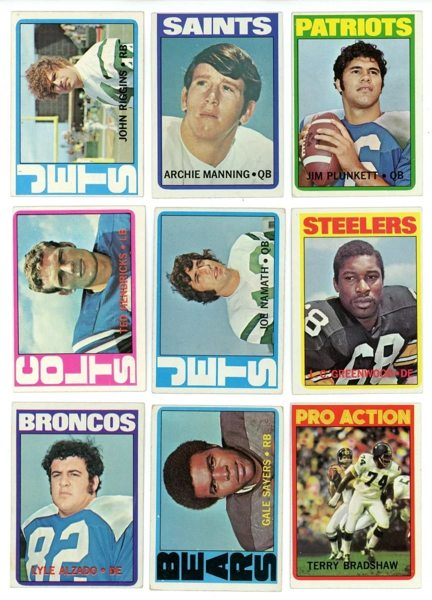 1972 Topps Football 1 -262 Complete Your Set -PRICE BASED ON CONDITION