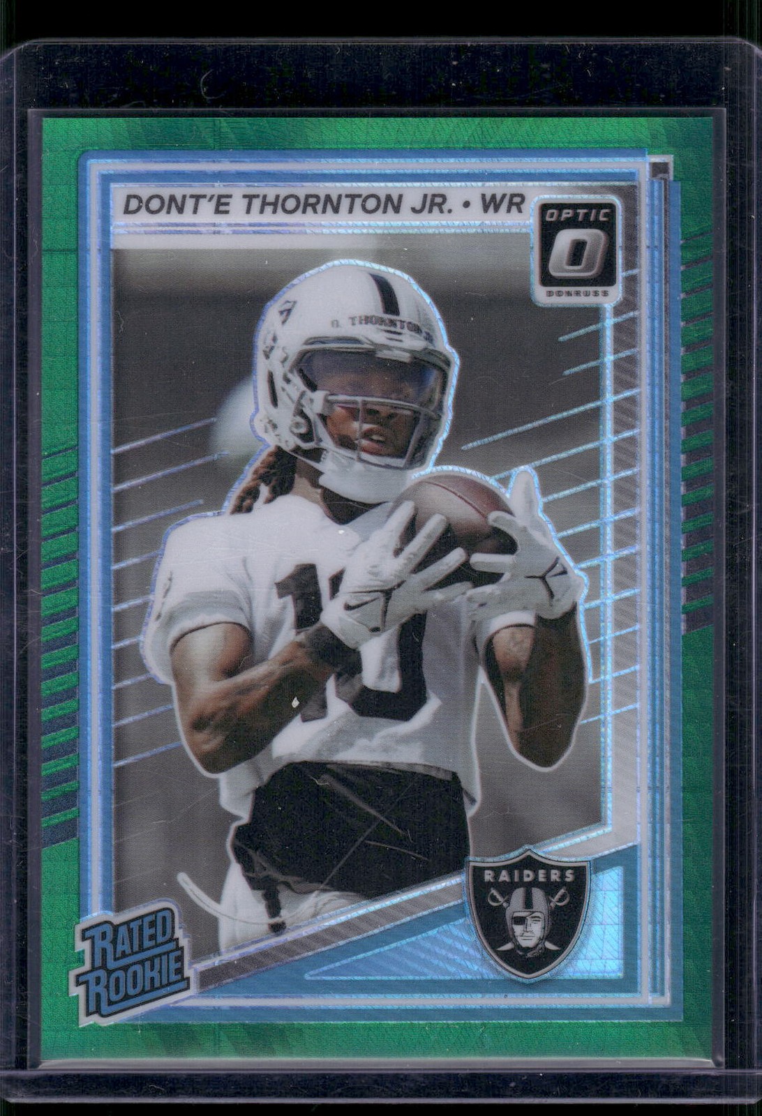 2025 Donruss Optic #279 Dont’e Thornton Jr. Green Hyper
