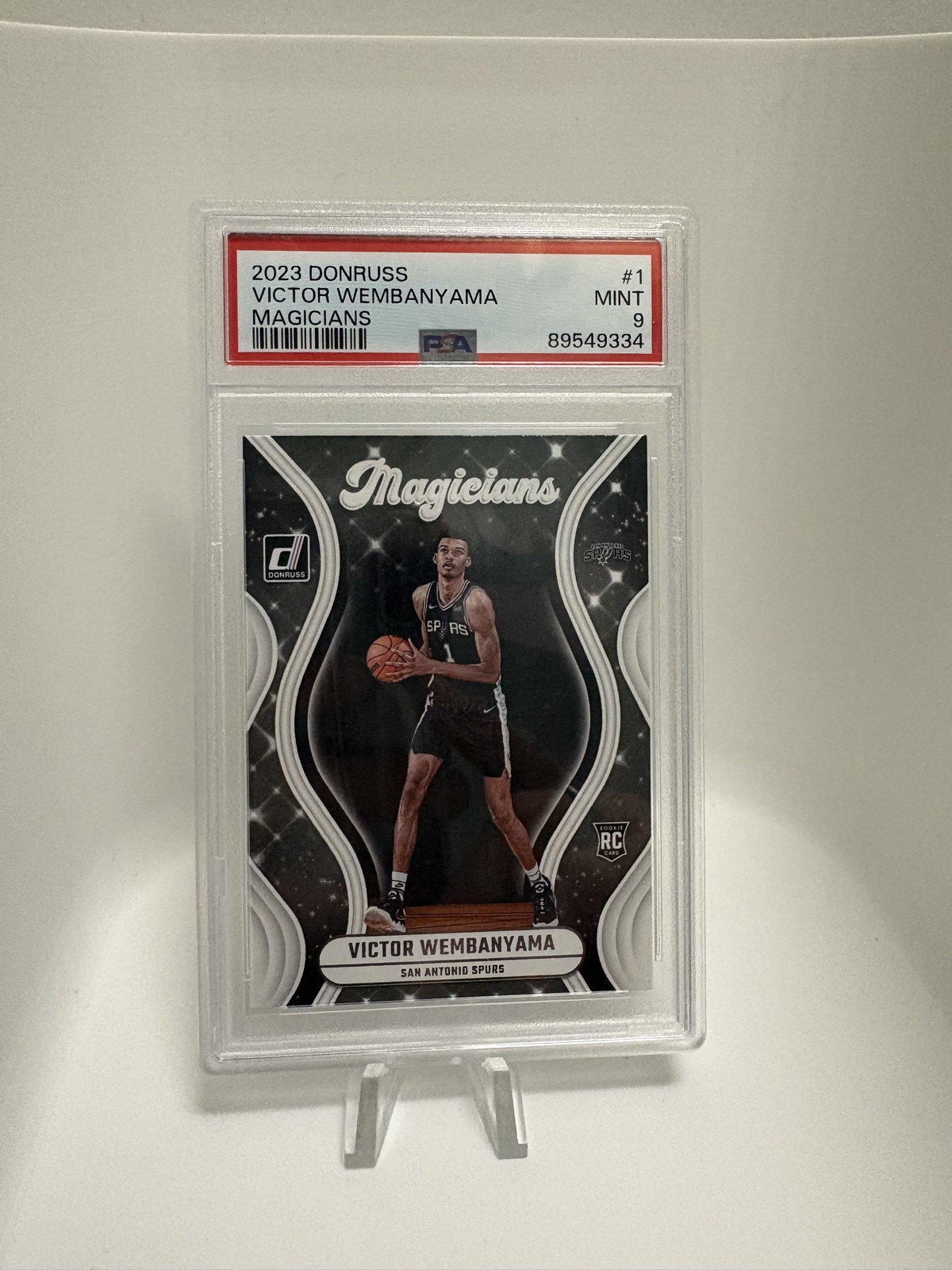 2023-24 Panini Donruss – Magicians Victor Wembanyama #1 (RC) PSA 9 Mint