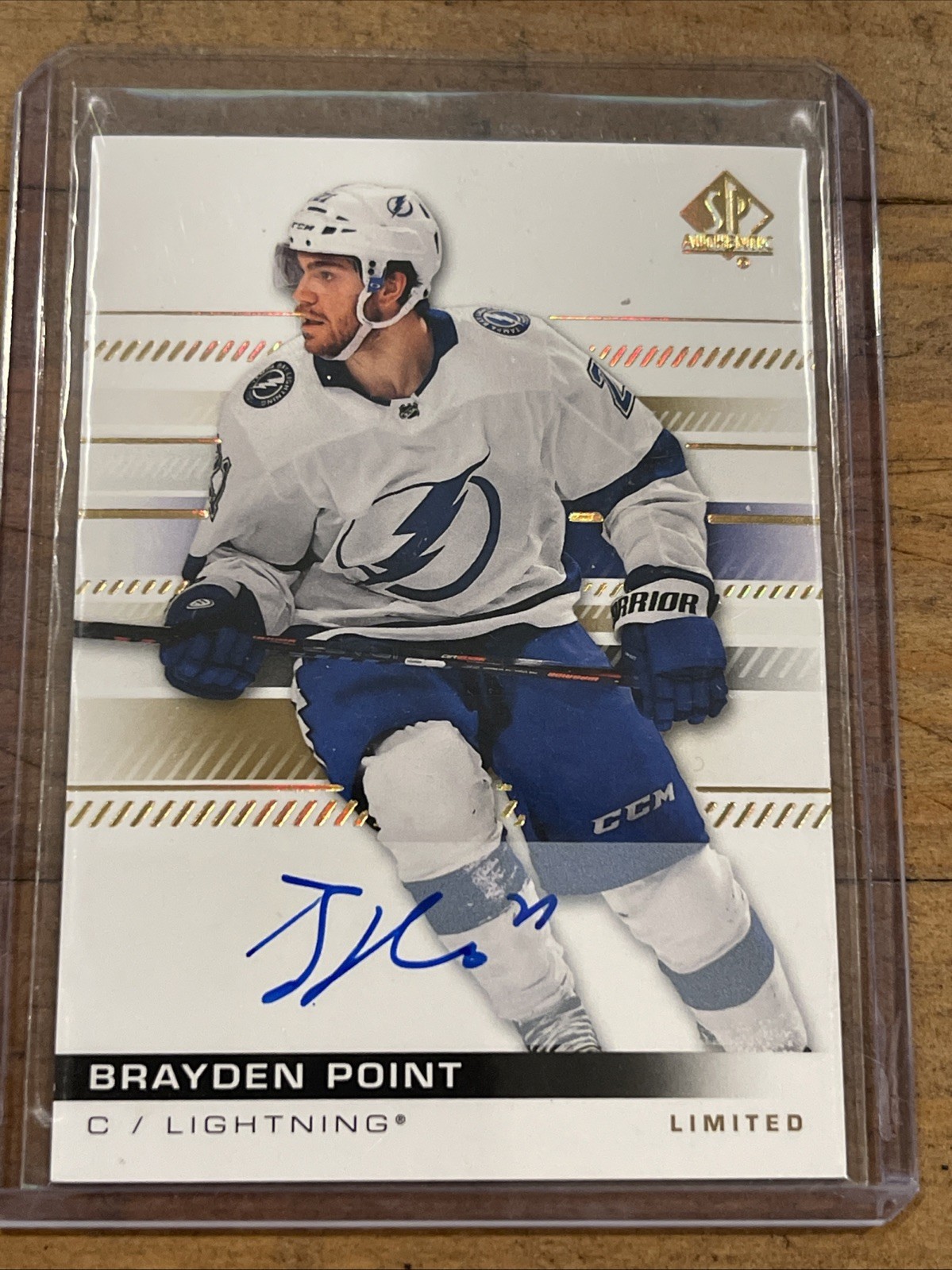 2019-20 SP Authentic Limited Autographs #21 Brayden Point AUTO – LIGTHNING