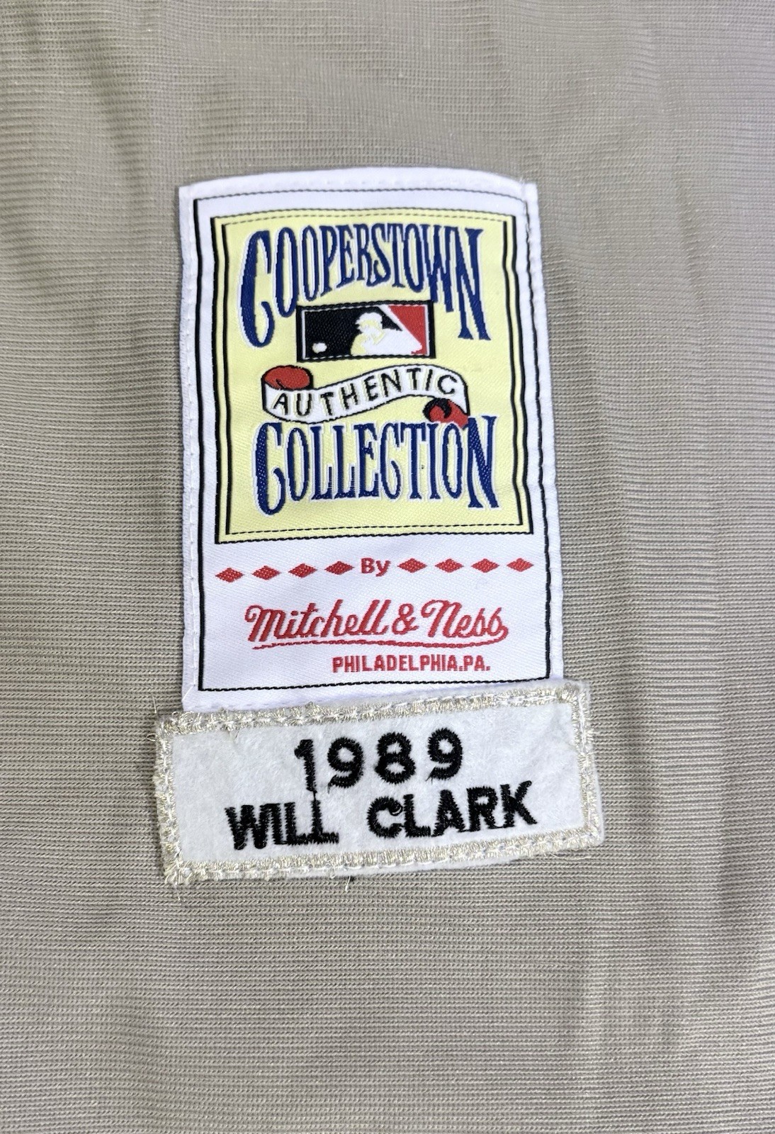 Authentic Autographed Will Clark World Series Mitchell & Ness Jersey Giants