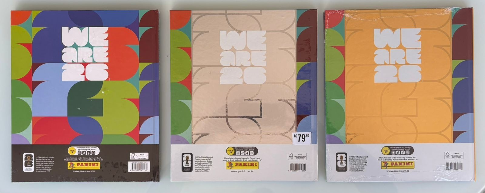 GOLD, SILVER AND BASIC WC WM 2026 HARDCOVER ALBUM BRAZIL PANINI