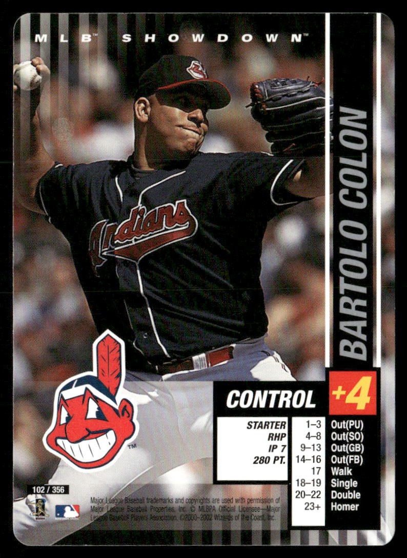2002 MLB Showdown Bartolo Colon #102
