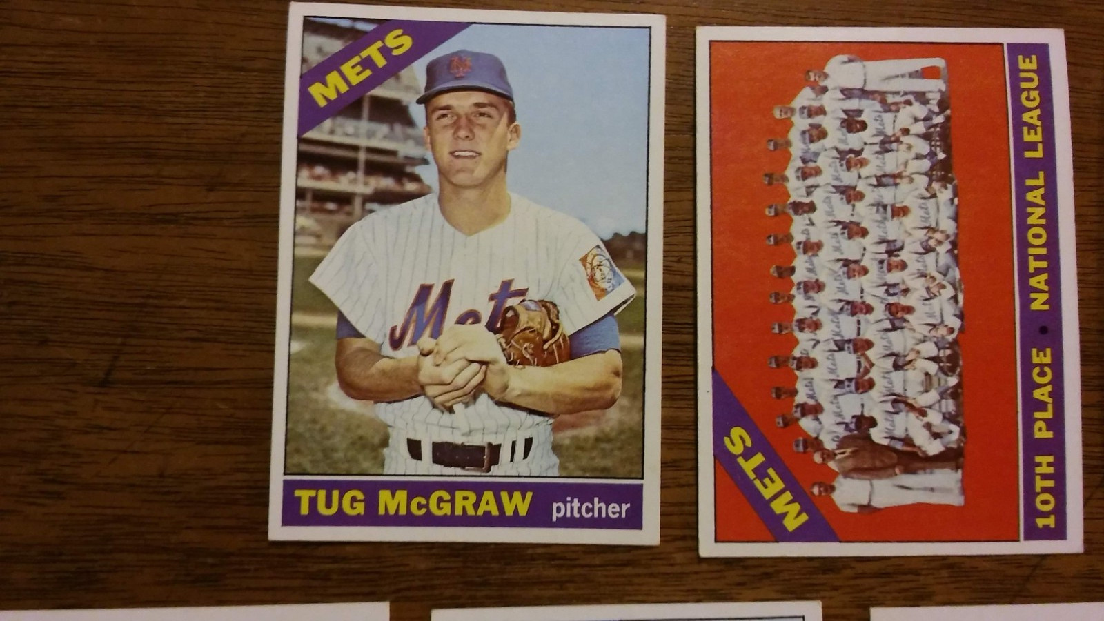 NEW YORK METS 1966 TOPPS TEAM SET (27) SERIES 1-6 TUG MCGRAW, EX/EX+/EXM