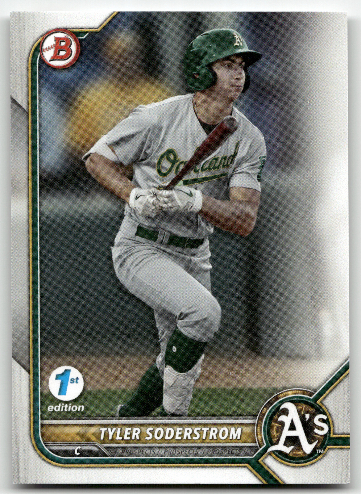2022 Bowman 1st Edition #BPPF-41 Tyler Soderstrom Oakland Athletics