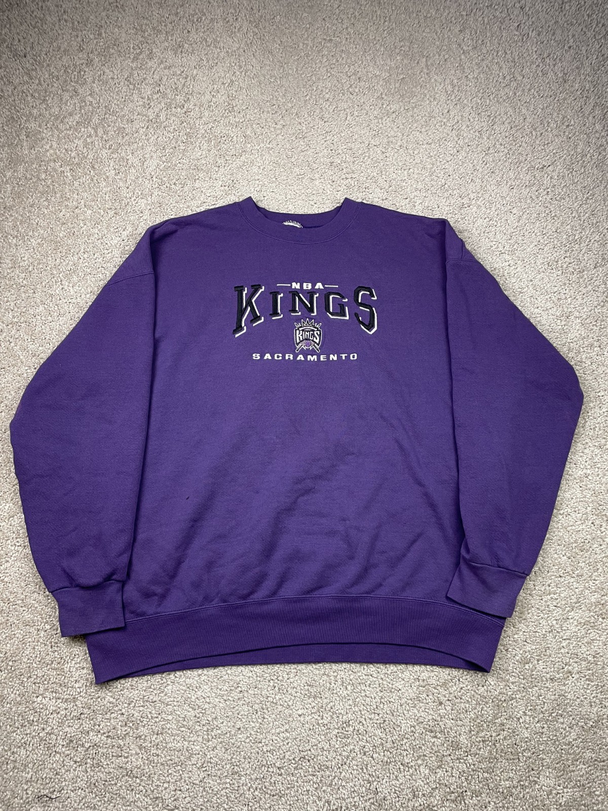 Sacramento Kings Men’s XL NBA Basketball Purple Sweatshirt Sweater Lee Sport 90s