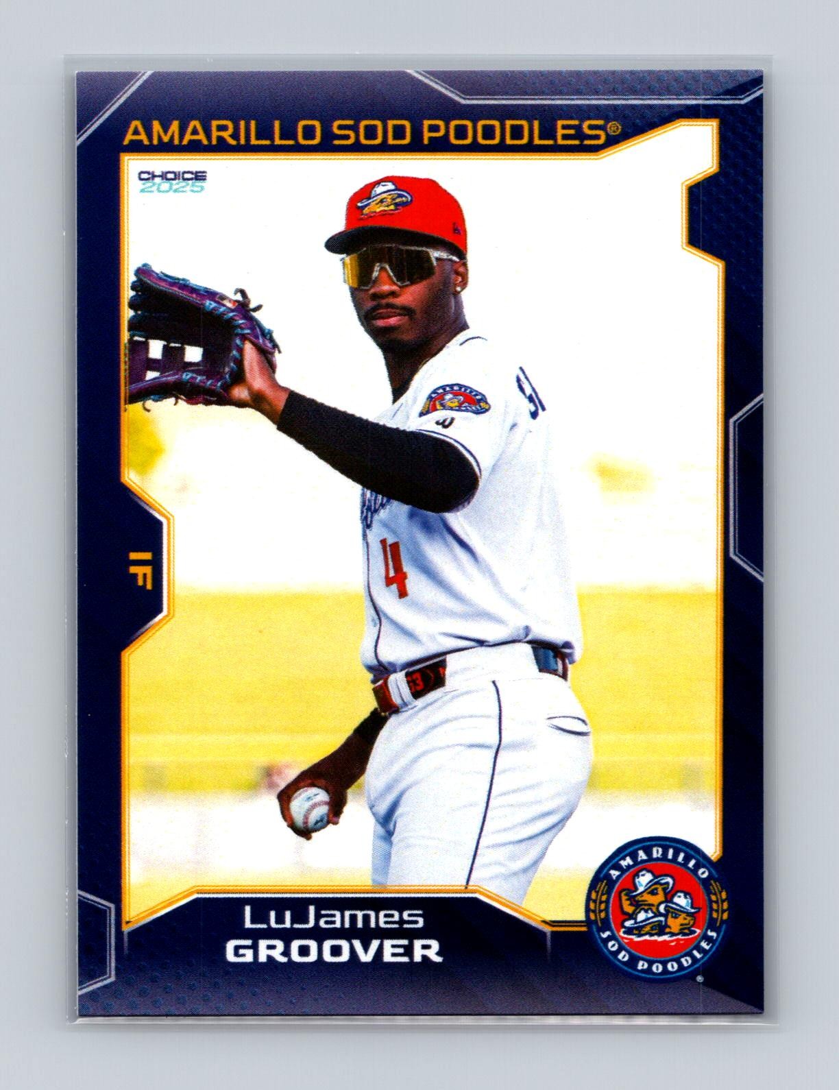 LuJames Groover 2025 Choice Amarillo Sod Poodles #13 Sod Poodles 012173